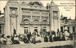 1908 Franco-British Exhibition, London - The Fine Art Palace Postcard