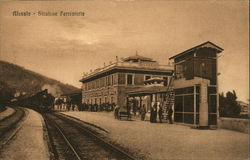 Stazione Ferroviaria Alassio, Italy Postcard Postcard