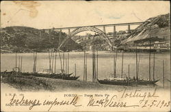 Maria Pia Bridge Postcard