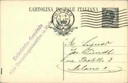 Cartolina Postale Italiana Postcard