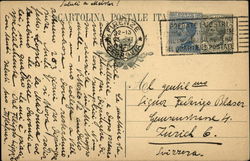 1921 Italian Postal Card Italy Postal Cards Postcard Postcard