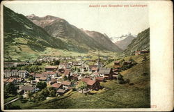Ansicht vom Grossthal von Luchsingen Postcard