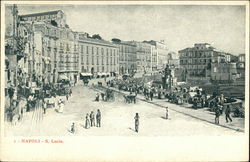S. Lucia Naples, Italy Postcard Postcard