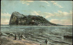 Rock from North West Gibraltar, Gibraltar Spain Postcard Postcard