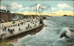 New Promenade Blackpool, England Lancashire Postcard Postcard