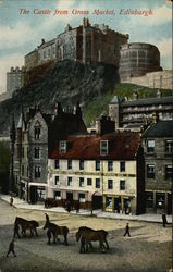 The Castle from Grass Market Postcard