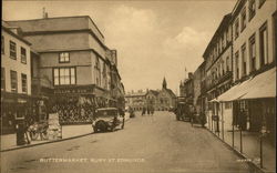 Street Scene, Buttermarket, Bury St. Edmunds Postcard