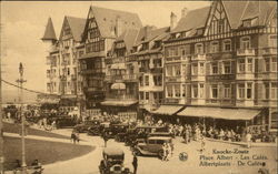Place Albert - Cafes Knocke-Zoute, Belgium Benelux Countries Postcard Postcard