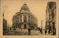 Caisse de Reports et Rue des Colonies Postcard