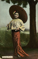 Burmese Beauty Burma (Myanmar) Southeast Asia Postcard Postcard