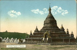 Kuthodaw Pagoda Mandalay, Burma South Pacific Postcard Postcard