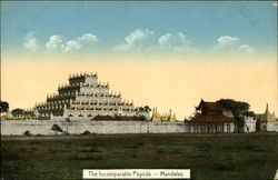 The Incomparable Pagoda Mandalay, Burma (Myanmar) Southeast Asia Postcard Postcard