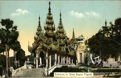 Shwe Dagon Pagoda (Golden Dragon Pagoda) Yangon, Burma (Myanmar) Southeast Asia Postcard Postcard