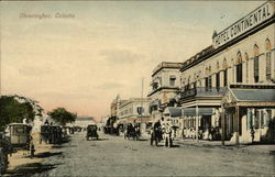 Street Scene With Hotel Continental in Chowringhee Postcard