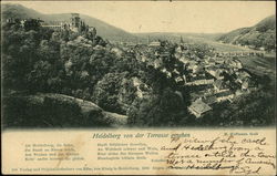 Heidelberg von der Terrasse gesehn Postcard