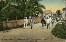 A side street of Zamboanca, Island of Mindanao, Philippines Southeast Asia Postcard Postcard