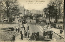 La Place de la Liberté et l'Entrée de la Rue de Paris Postcard