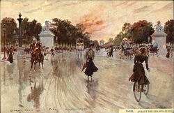 Avenue des Champs-Elysees Postcard