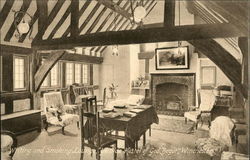 Ye Olde Hostel of God Begot - Writing and Smoking Lounge Winchester, England Hampshire Postcard Postcard