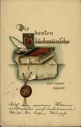 Best Wishes For The New Year Postcard