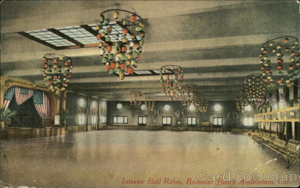 Interior Ball Room, Redondo Beach Auditorium California