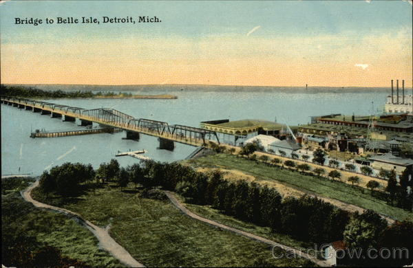 Bridge to Belle Isle Detroit Michigan