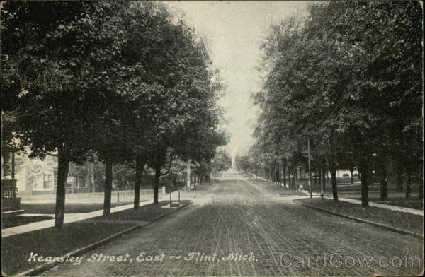Kearsley Street, looking East Flint Michigan