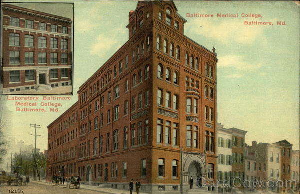 Baltimore Medical College, Laboratory Baltimore Medical College Maryland