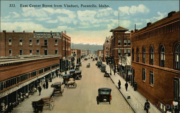 East Center Street from Viaduct Pocatello Idaho