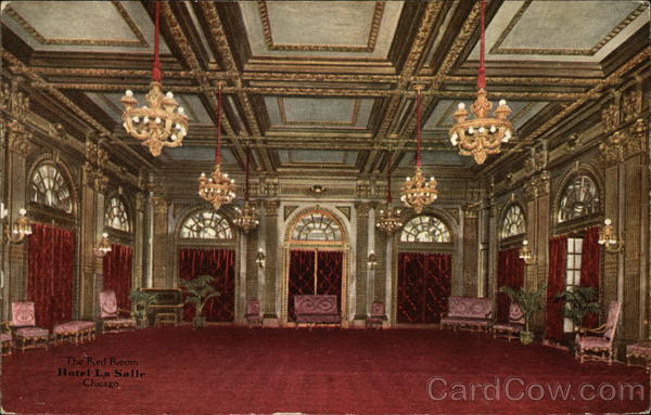 Hotel La Salle - The Red Room Chicago Illinois