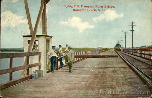 Paying Toll, Hampton River Bridge Hampton Beach New Hampshire