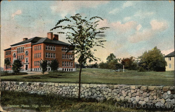 High School and Grounds Gardner Massachusetts