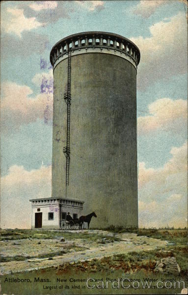 New Cement Stand Pipe Attleboro Massachusetts