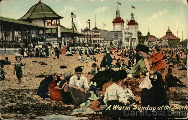 A Warm Sunday at the Beach Revere Beach Massachusetts