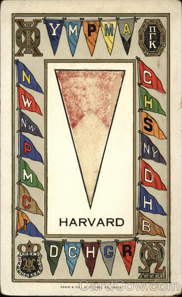 Harvard Pennants Cambridge Massachusetts School Pennants