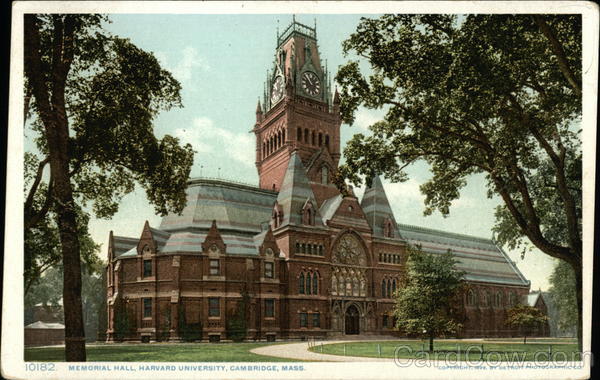 Memorial Hall, Harvard University Cambridge Massachusetts