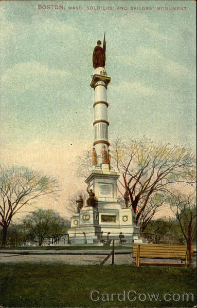 Soldiers and Sailors Monument Boston Massachusetts