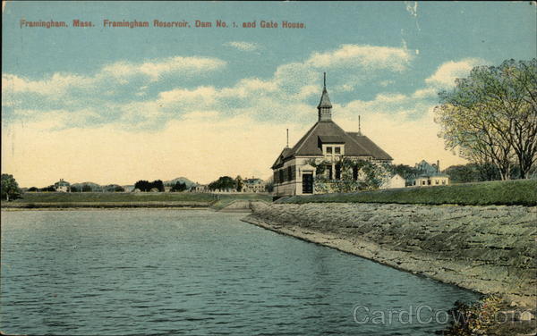 Framingham Reservoir, Dam No. 1, and Gate House Massachusetts