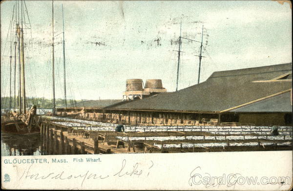 Fish Wharf Gloucester Massachusetts