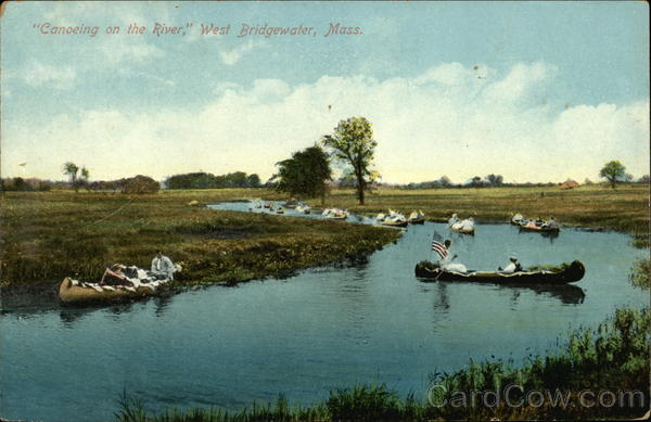 Canoeing on the River West Bridgewater Massachusetts