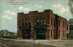 Oakland Street Fire Station Postcard