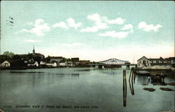 Quinnipiac River at Grand Ave Bridge, New Haven, Conn Postcard
