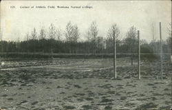 Corner of Athletic Field, Montana Normal College Postcard