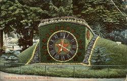 Floral Clock, Water Works Park Postcard
