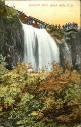 Spearfish Falls, Black Hills Postcard