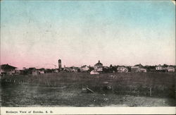 View of Town Eureka, SD Postcard Postcard