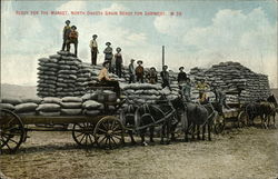 Ready for the Market, North Dakota Grain Ready for Shipment Postcard Postcard