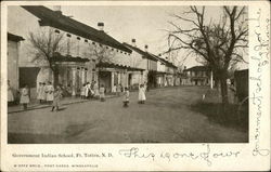 Government Indian School Fort Totten, ND Postcard Postcard