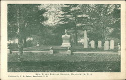 General Stark Burying Ground Manchester, NH Postcard Postcard