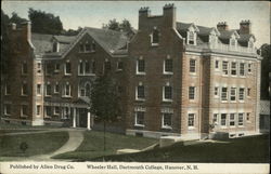 Wheeler Hall, Dartmouth College Hanover, NH Postcard Postcard